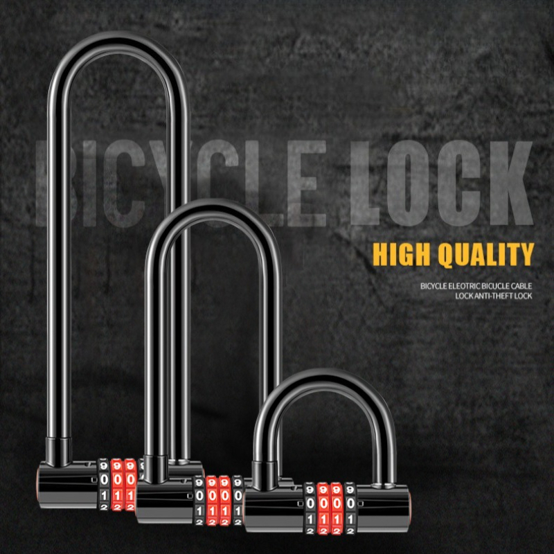 Cable Lock Flexible - 185mm/173mm/50mm 연장형 U자형 U-락 도난 방지