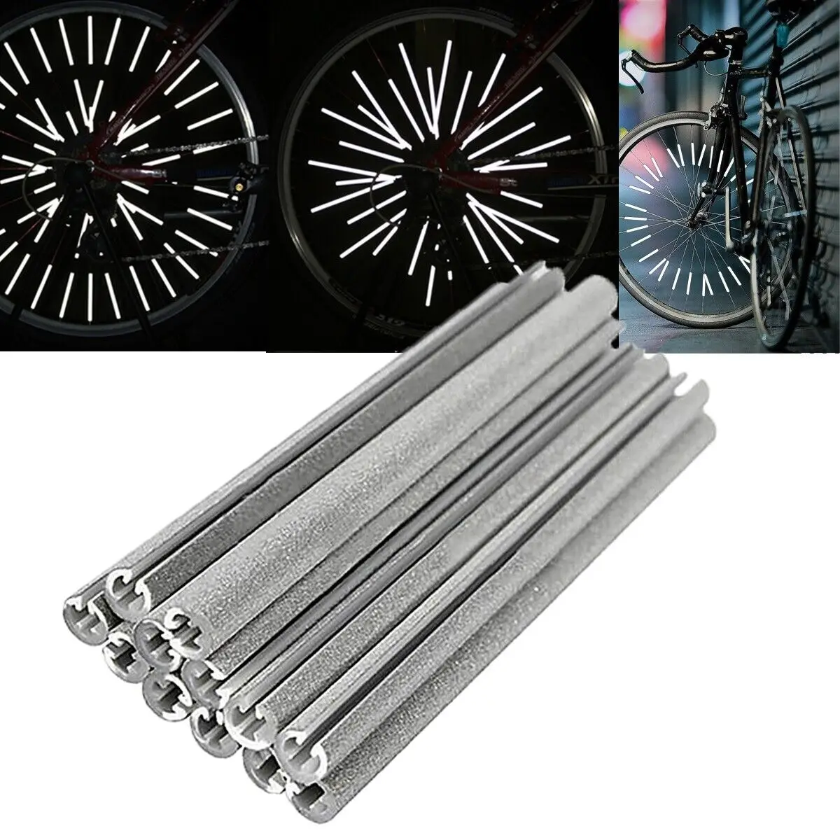 Spoke Reflector Set - 12개/세트 자전거 스포크 ABS 고강도 반사경