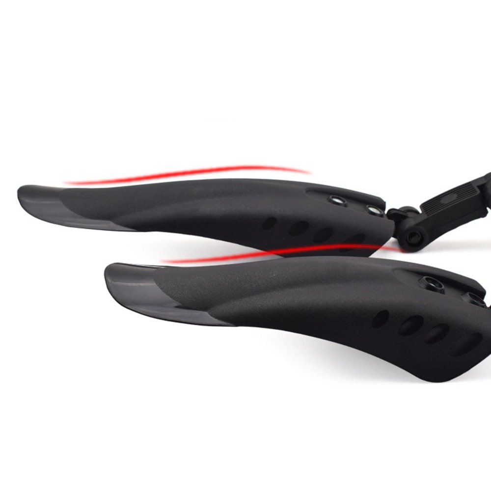 Fender Mudguard Set - 2개 세트 앞뒤 자전거 머드가드 블랙