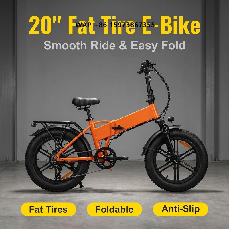 Commuter Cycling - 휴대용 접이식 20인치 전기 산악자전거 500W