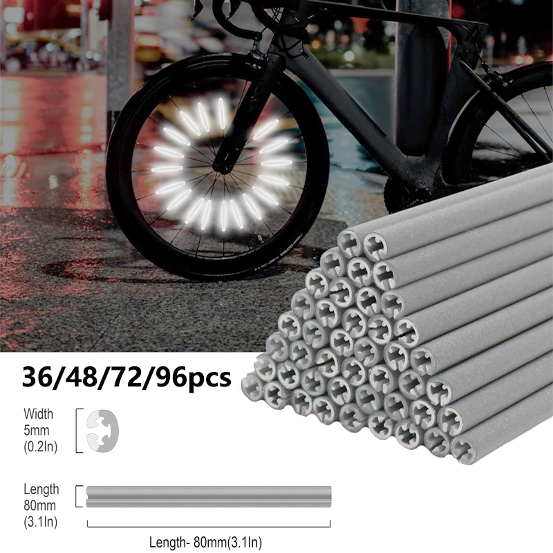 Spoke Reflector Set - 36/48/72/96Pieces 8cm 스포크 반사경 자전거 세트