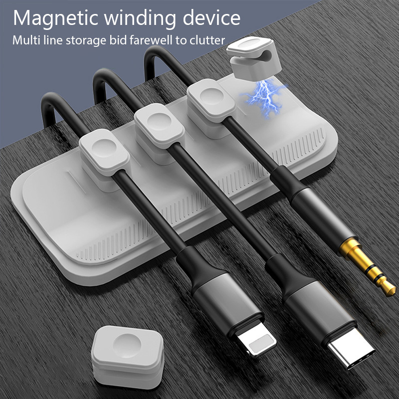 Cable Lock Flexible - 케이블 정리기 마그네틱 케이블 관리 USB