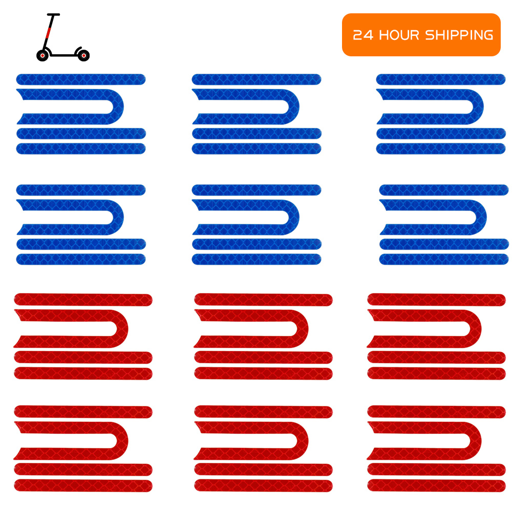 Spoke Reflector Set - 전방 후방 휠 반사 스티커, 전기