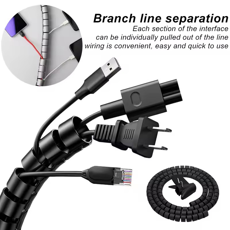 2m 유연한 나선형 케이블 와이어 보호기 케이블 주최자 - Cable Lock Flexible 리뷰 및 가격