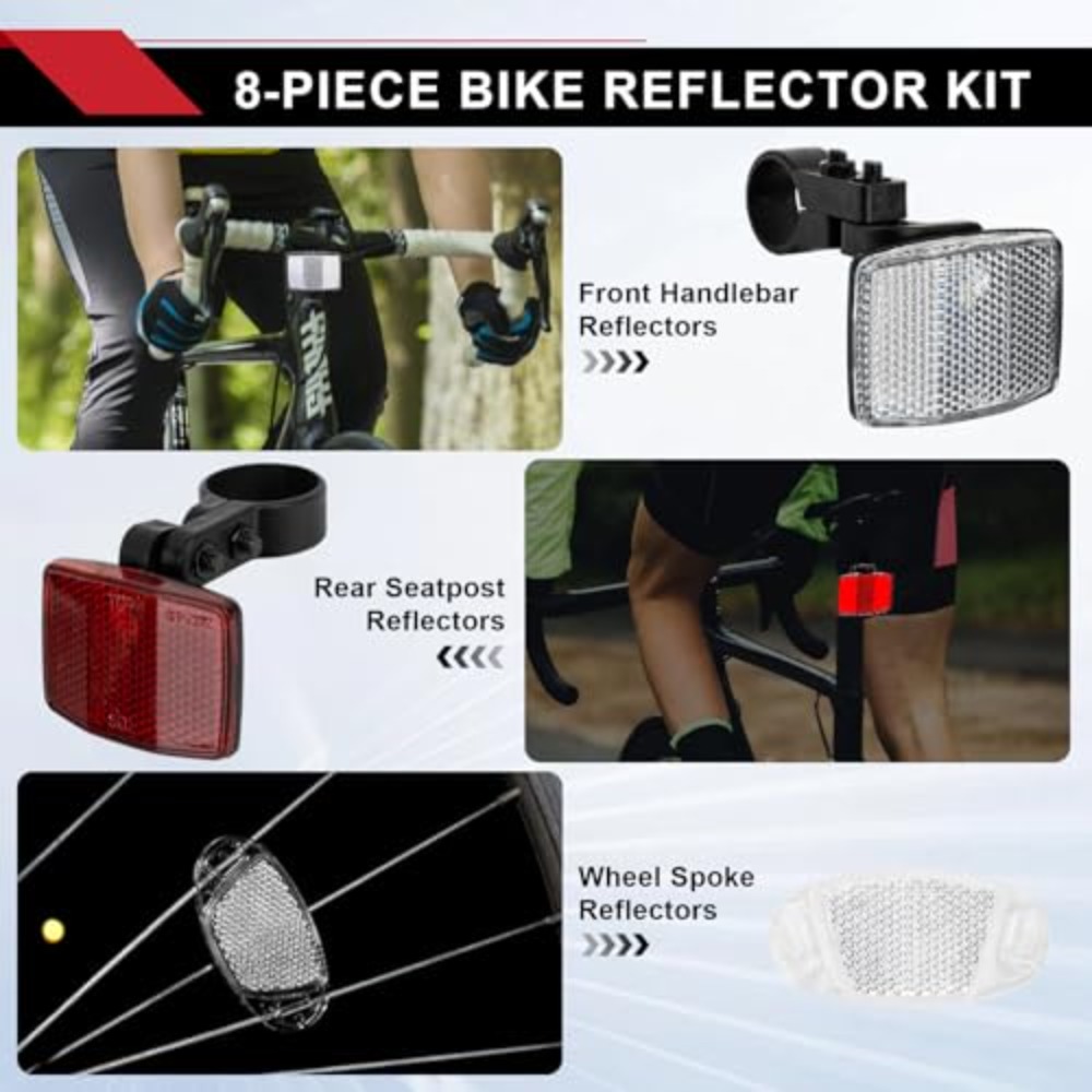 8PCS 자전거 반사경 키트 야간 라이딩 안전 반사경  - Spoke Reflector Set 리뷰 및 가격