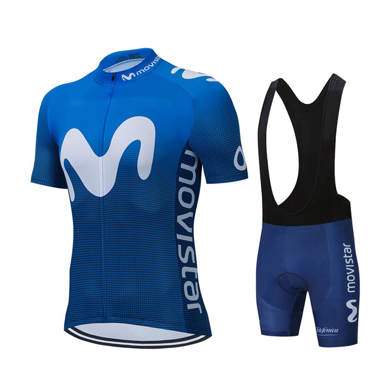 Movistar-신제품 팀 사이클링 저지 세트 MTB  - Cycling Commuter Shorts 리뷰 및 가격