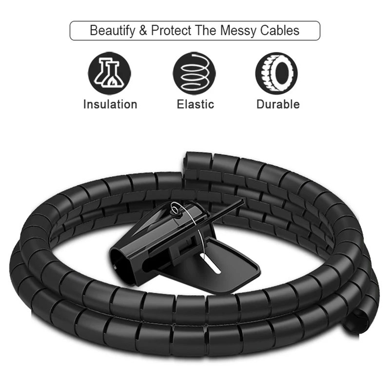 2M 16/10mm 유연한 나선형 케이블 와이어 보호기 - Cable Lock Flexible 리뷰 및 가격