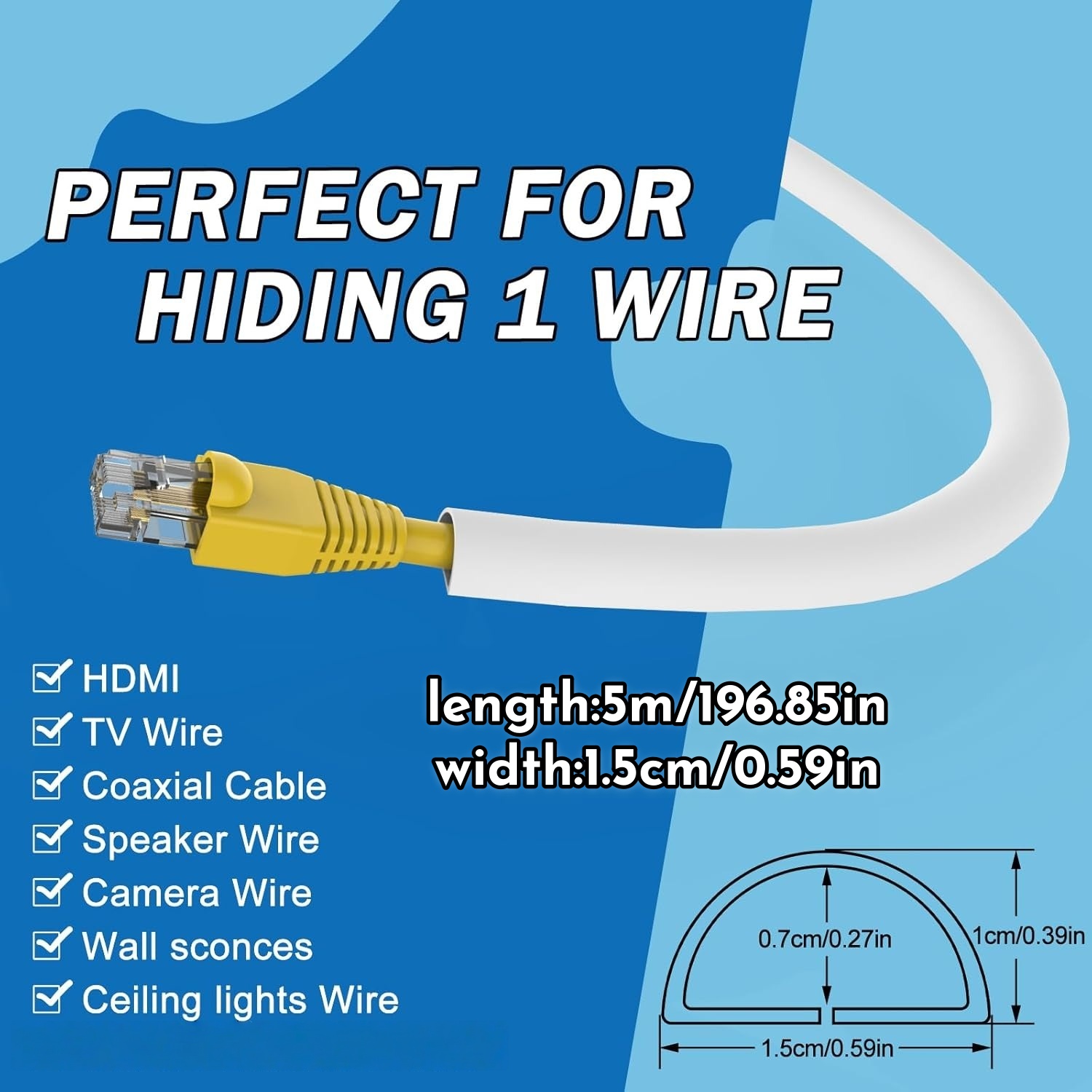 1PC 1/3/5m 유연한 바닥 케이블 커버 고무 코드 - Cable Lock Flexible 리뷰 및 가격