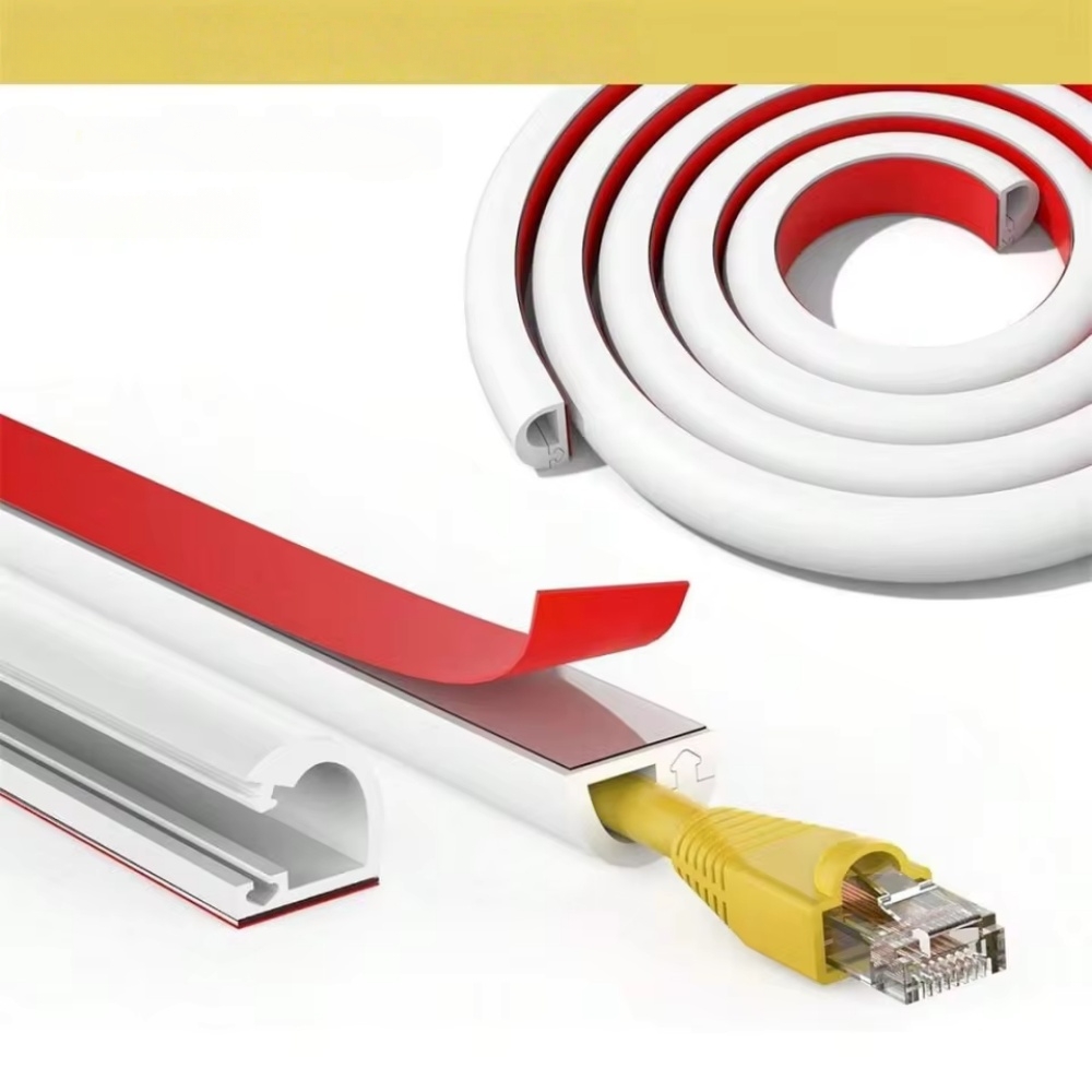 1개 1m/39.37인치 전문가용 자가 접착식 벽면 케 - Cable Lock Flexible 리뷰 및 가격