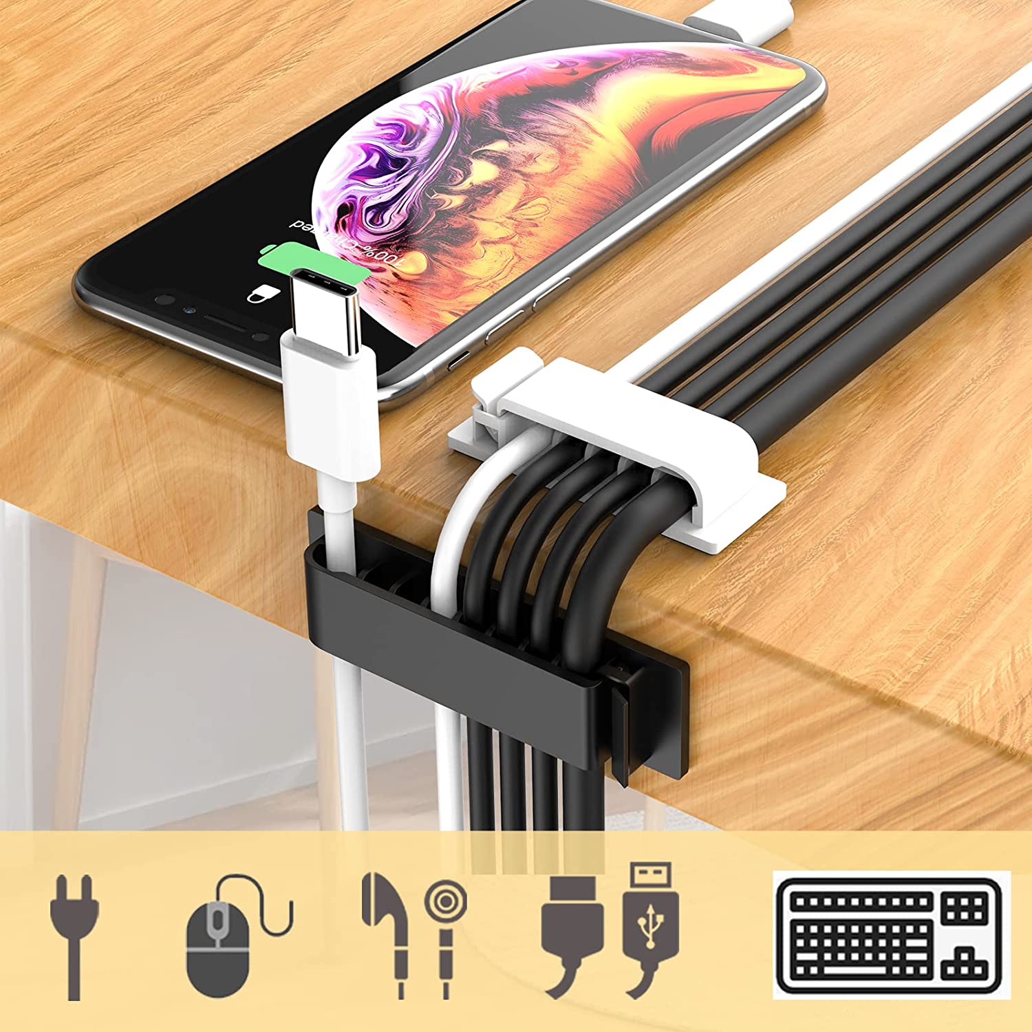 케이블 정리기 코드 관리 와이어 홀더 유연한 USB 케 - Cable Lock Flexible 리뷰 및 가격